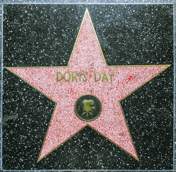 Doris gün hollywood Şöhret Kaldırımı yıldız — Stok fotoğraf