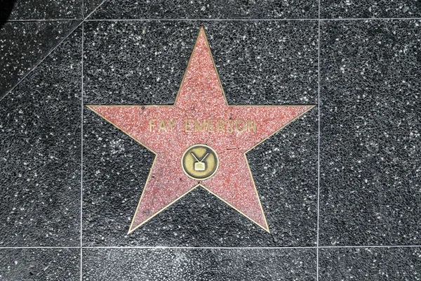 FAY Емерсон зірка на Голлівудській алеї слави — стокове фото