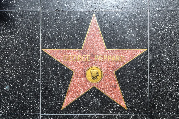 La stella di George Peppard sulla Hollywood Walk of Fame — Foto Stock