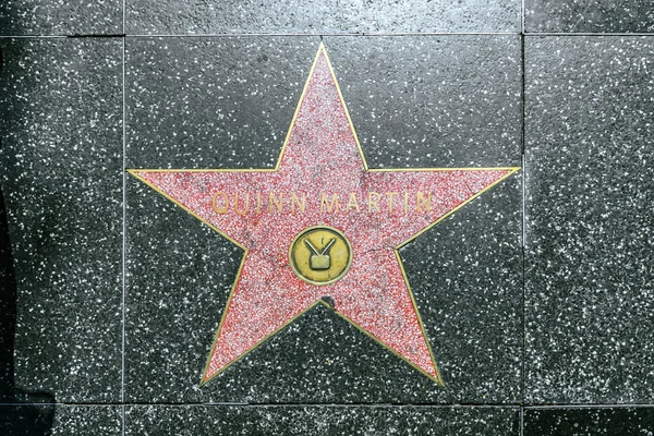 Quinn martin's csillag, a hollywood walk of fame — Stock Fotó