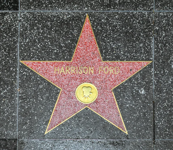 해리슨 포드의 명예의 할리우드 워크에 스타 — 스톡 사진