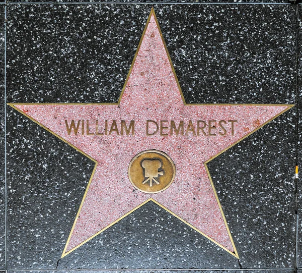 William Demarest's star on Hollywood Walk of Fame — Stock Photo, Image