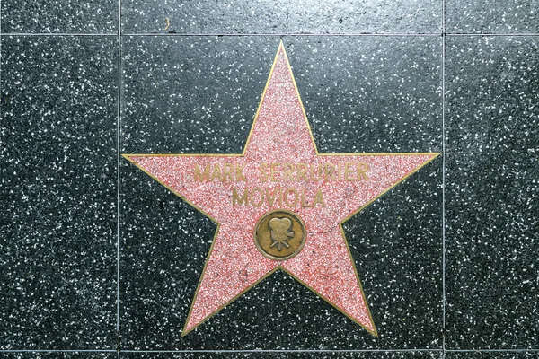 Mark Serrurier Moviola's star on Hollywood Walk of Fame — Stock Photo, Image