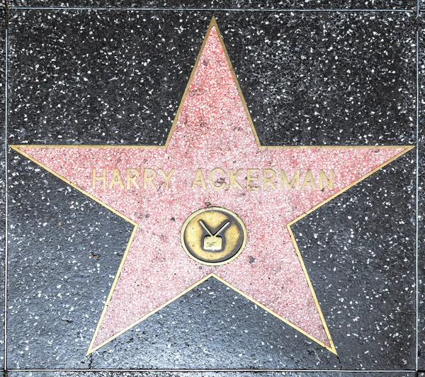 La estrella de Harry Ackerman en Hollywood Walk of Fame — Foto de Stock