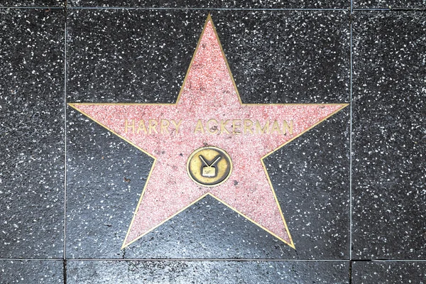 Harry hollywood Şöhret Kaldırımı'nda Ackerman'ın yıldız — Stok fotoğraf