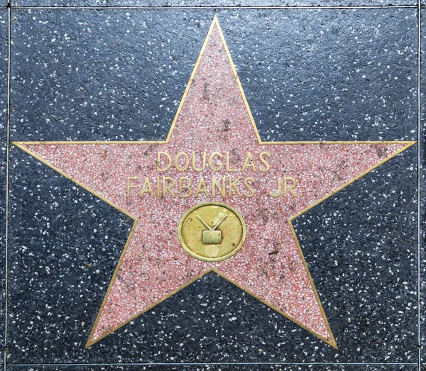 Douglas fairbanks hvězdu na Hollywoodském chodníku slávy — Stock fotografie