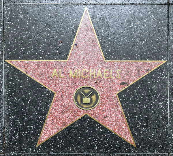 Звезда Эла Майкла на Голливудской Аллее Славы — стоковое фото