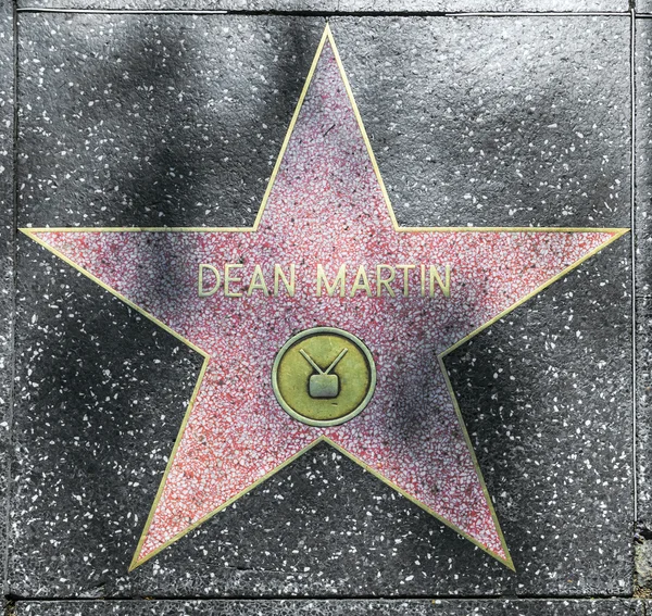 La stella di Dean Martin sulla Hollywood Walk of Fame — Foto Stock