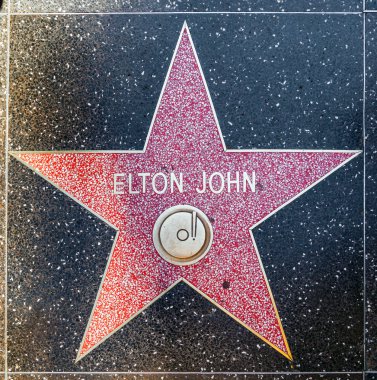 Elton johns yıldızı hollywood Şöhret Kaldırımı