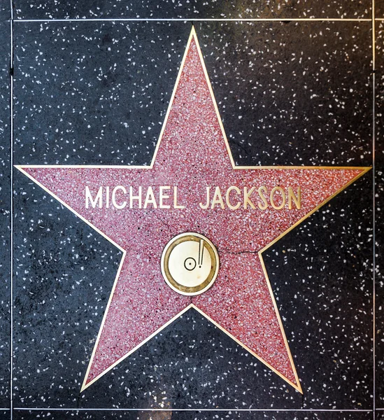 La estrella de Michael Jackson en Hollywood Walk of Fame — Foto de Stock