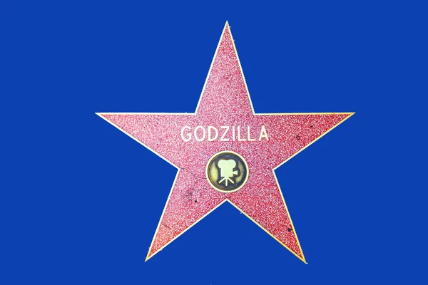 Godzillas estrella en Hollywood Paseo de la Fama —  Fotos de Stock