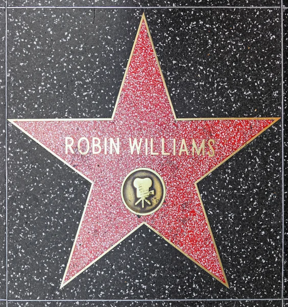 Robin Williams estrela na Calçada da Fama de Hollywood — Fotografia de Stock