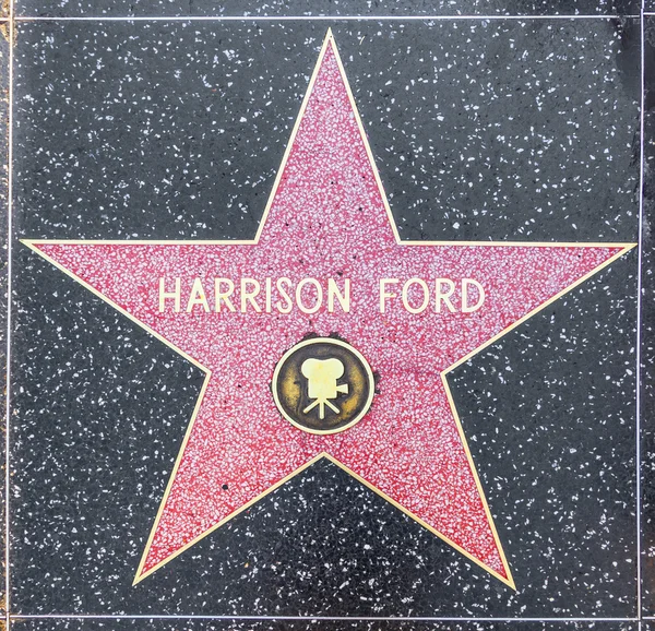 Harrison fords ster op de hollywood walk van roem — Stockfoto