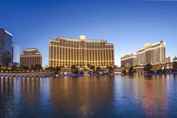 Stock image Famous Bellagio Hotel with water games in Las Vegas