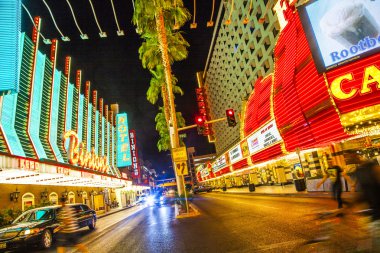Fremont Sokağı las vegas, nevada gece