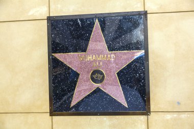 Muhammad Ali's star on Hollywood Walk of Fame clipart
