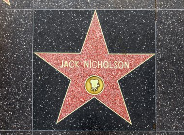 jack Nicholson'ın yıldızı hollywood Şöhret Kaldırımı