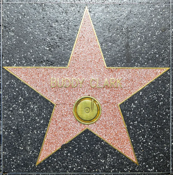 Звезда Бадди Кларка на Голливудской Аллее Славы — стоковое фото