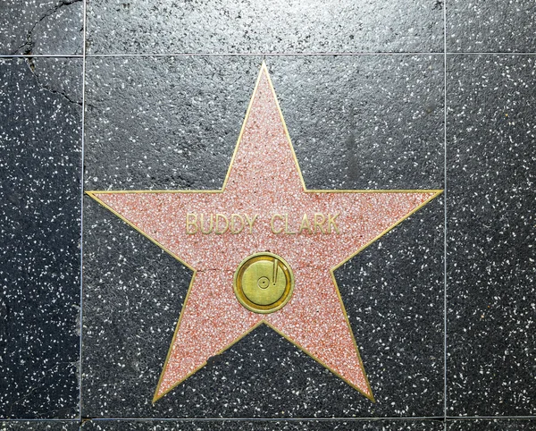 Buddy Clarks Stern auf dem Hollywood Walk of Fame — Stockfoto