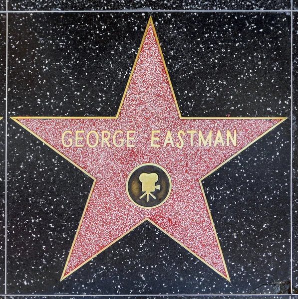 La estrella de George Eastman en Hollywood Walk of Fame — Foto de Stock