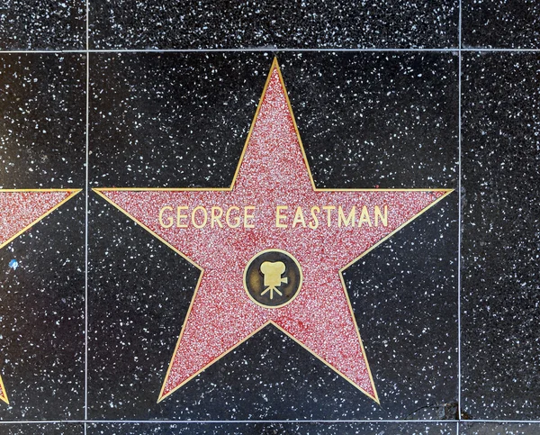 La stella di George Eastman sulla Hollywood Walk of Fame — Foto Stock