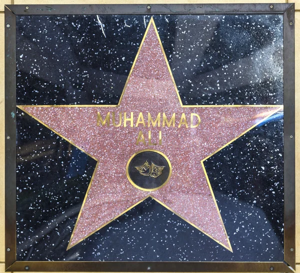 Muhammad ali του αστέρι στο hollywood με τα πόδια της φήμης — Φωτογραφία Αρχείου