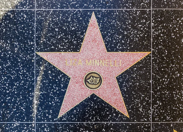 Liza Minelli's star on Hollywood Walk of Fame — Stock Photo, Image
