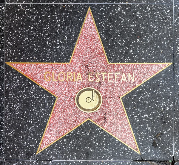 Gloria estefans stern auf hollywood walk of fame — Stockfoto