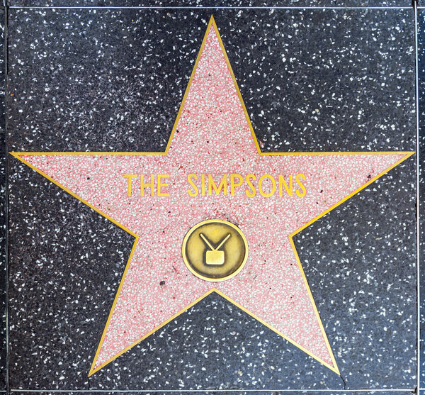 The Simpsons star on Hollywood Walk of Fame
