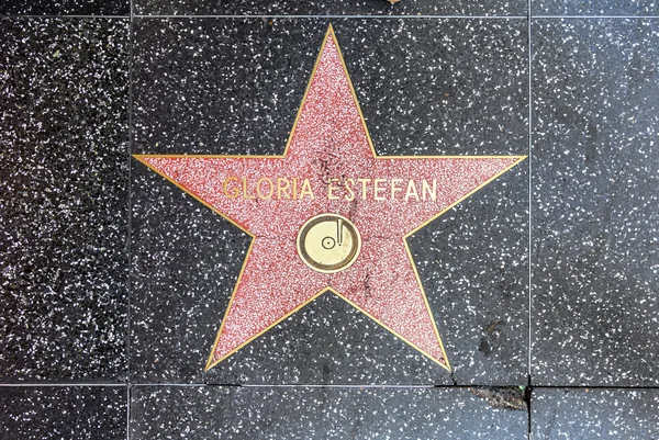 Gloria Estefans star on Hollywood Walk of Fame — Stock Photo, Image