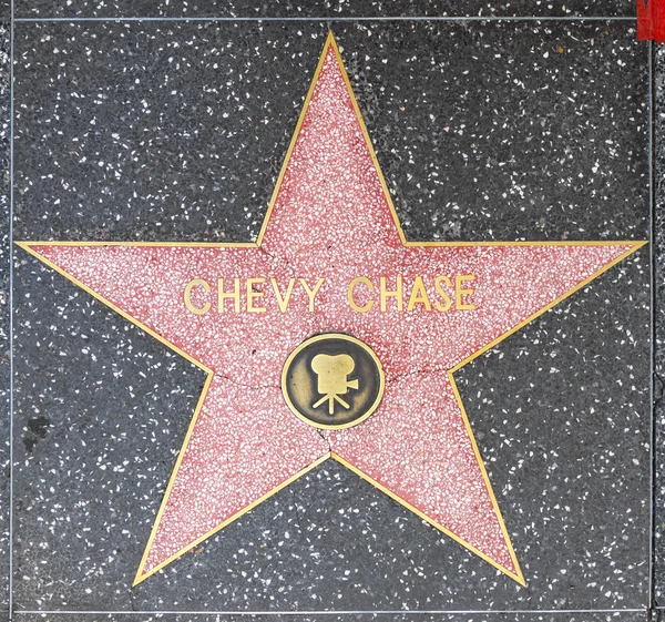 Chevy Chase estrela em Hollywood Walk of Fame — Fotografia de Stock