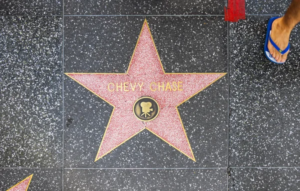 Chevy Chase tähti Hollywoodissa Walk of Fame — kuvapankkivalokuva