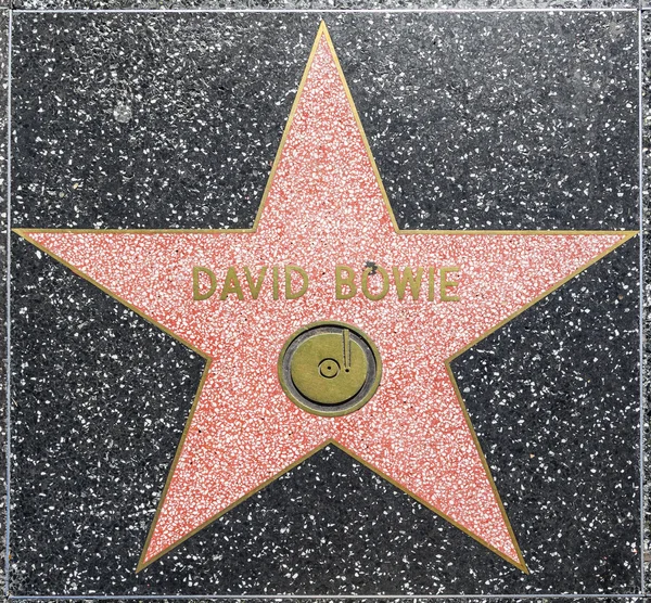 David Bowies зірка на Голлівудська Алея слави — стокове фото