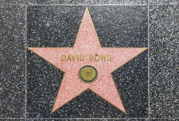 David bowies hvězda na Hollywoodském chodníku slávy — Stock fotografie