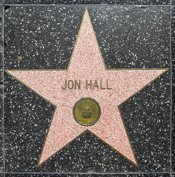 La estrella de Jon Hall en Hollywood Walk of Fame — Foto de Stock