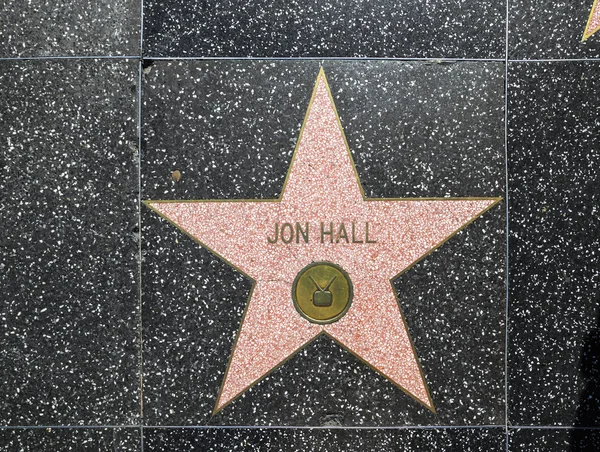 Jon hall je hvězdou na Hollywoodském chodníku slávy — Stock fotografie