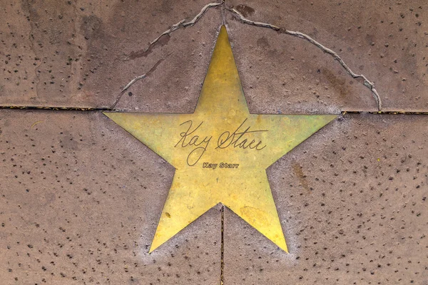 Star of Kay Starr on sidewalk in Phoenix, Arizona. — Stock Photo, Image