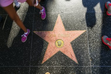 Tom Cruise'un yıldızı hollywood Şöhret Kaldırımı