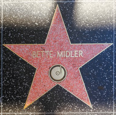 Bette midler hollywood Şöhret Kaldırımı yıldız