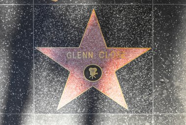 Glenn yakın hollywood Şöhret Kaldırımı yıldız