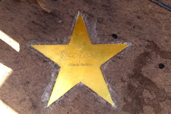 Star of Clarc Gable on sidewalk in Phoenix, Arizona. — Stock Photo, Image