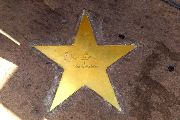 Star of Clarc Gable on sidewalk in Phoenix, Arizona. — Stock Photo, Image