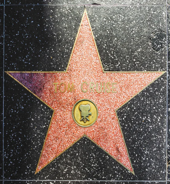Tom Cruises Stern auf dem Hollywood Walk of Fame — Stockfoto
