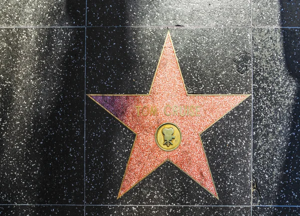 Том Круз зірка на Голлівудській алеї слави — стокове фото