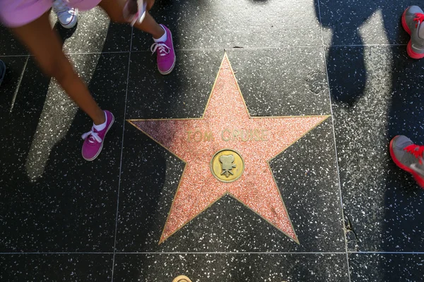 汤姆 · 克鲁斯的明星在好莱坞散步的名望 — 图库照片