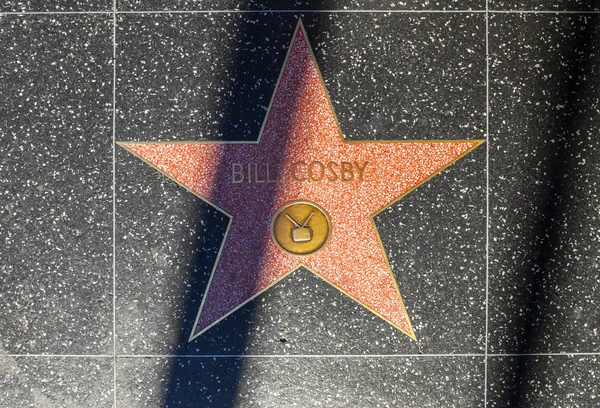 Білл Косбі, зірка на Голлівудській алеї слави — стокове фото