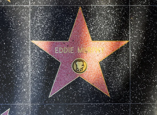 Eddie Morphys stjerne på Hollywood Walk of Fame - Stock-foto