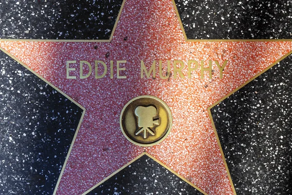 Eddie morphy je hvězdou na Hollywoodském chodníku slávy — Stock fotografie