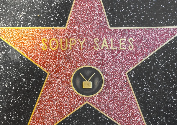 La estrella de Soupy Sales en Hollywood Walk of Fame — Foto de Stock
