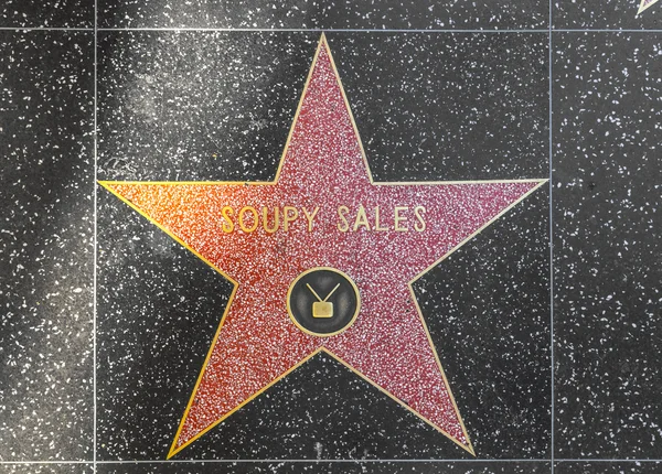 Soupy πωλήσεων του αστέρι στο hollywood με τα πόδια της φήμης — Φωτογραφία Αρχείου